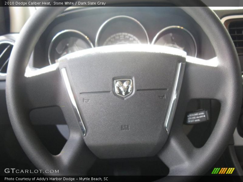 Stone White / Dark Slate Gray 2010 Dodge Caliber Heat