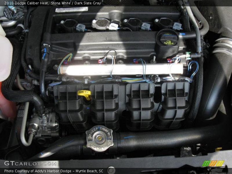 Stone White / Dark Slate Gray 2010 Dodge Caliber Heat