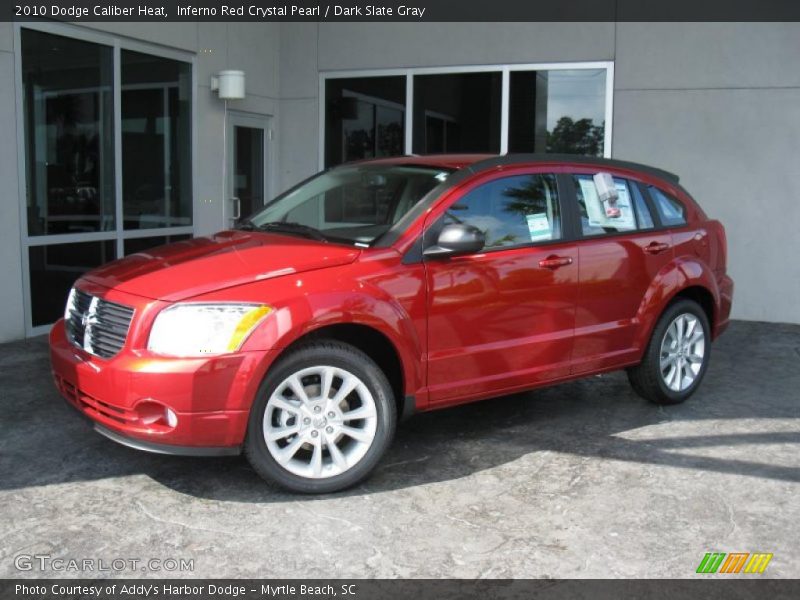 Inferno Red Crystal Pearl / Dark Slate Gray 2010 Dodge Caliber Heat