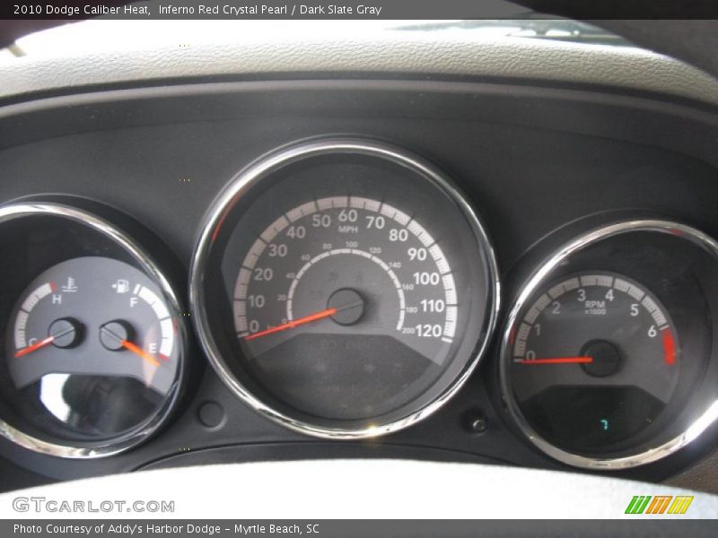Inferno Red Crystal Pearl / Dark Slate Gray 2010 Dodge Caliber Heat