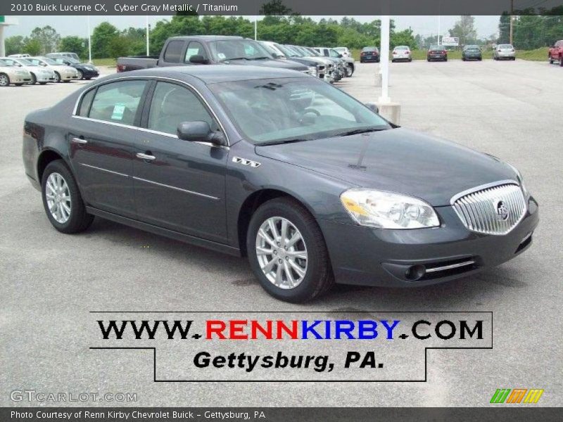 Cyber Gray Metallic / Titanium 2010 Buick Lucerne CX