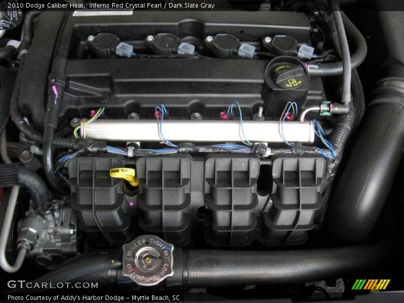 Inferno Red Crystal Pearl / Dark Slate Gray 2010 Dodge Caliber Heat