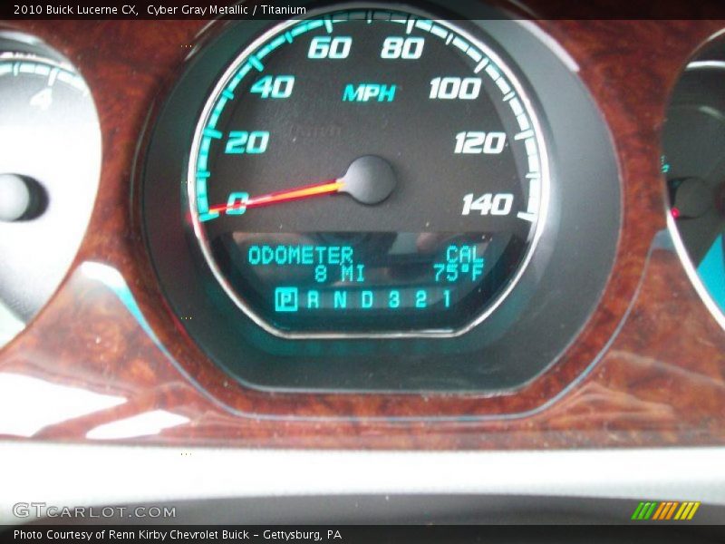 Cyber Gray Metallic / Titanium 2010 Buick Lucerne CX