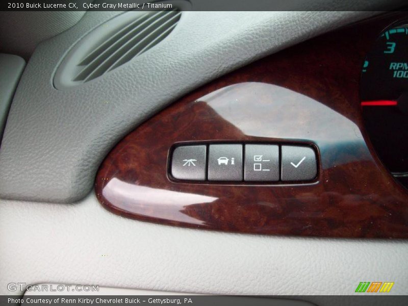 Cyber Gray Metallic / Titanium 2010 Buick Lucerne CX
