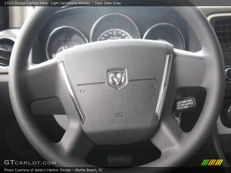Light Sandstone Metallic / Dark Slate Gray 2010 Dodge Caliber Heat