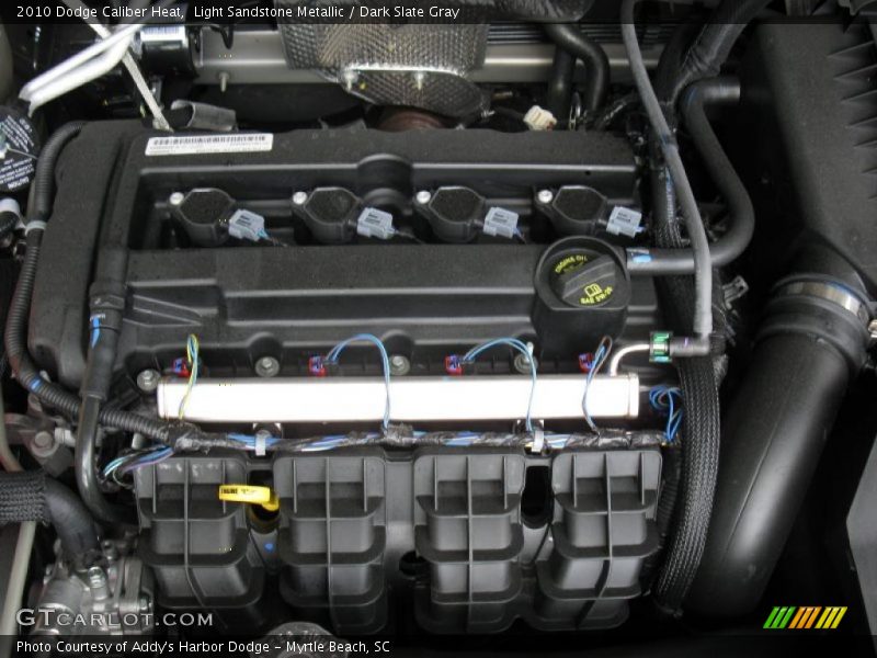 Light Sandstone Metallic / Dark Slate Gray 2010 Dodge Caliber Heat