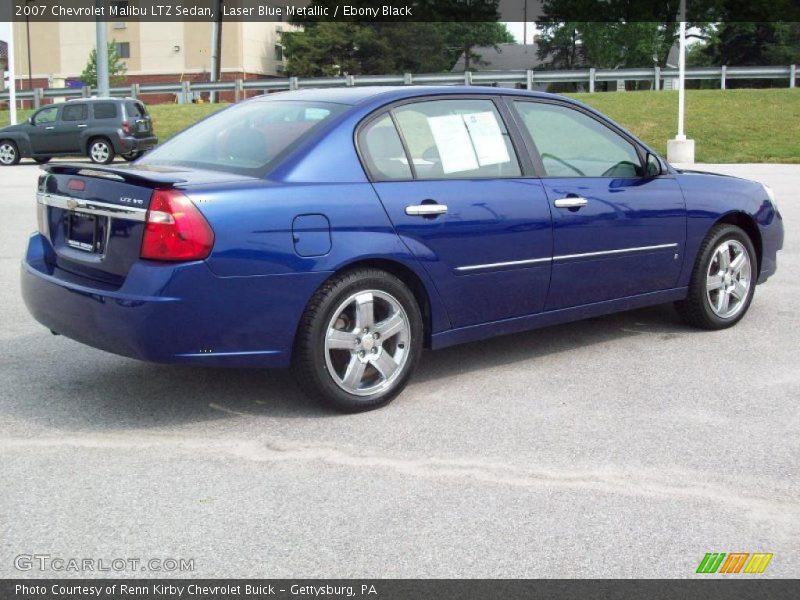Laser Blue Metallic / Ebony Black 2007 Chevrolet Malibu LTZ Sedan