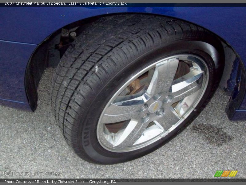 Laser Blue Metallic / Ebony Black 2007 Chevrolet Malibu LTZ Sedan