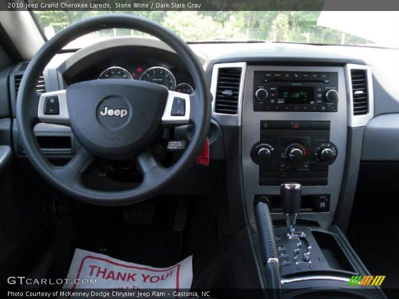 Stone White / Dark Slate Gray 2010 Jeep Grand Cherokee Laredo