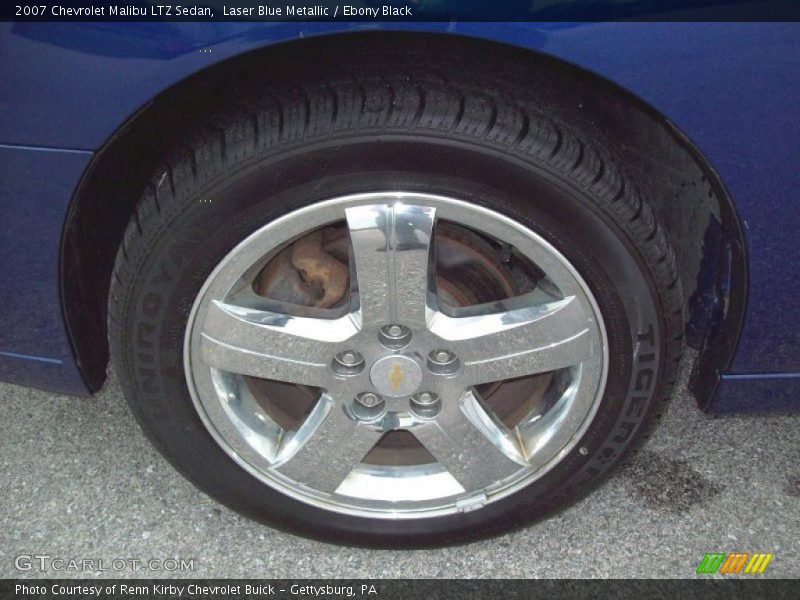 Laser Blue Metallic / Ebony Black 2007 Chevrolet Malibu LTZ Sedan