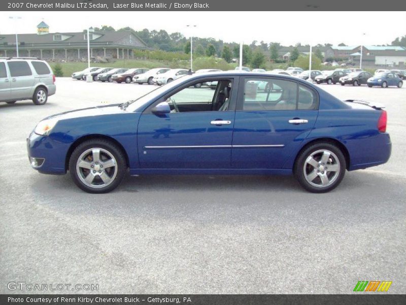 Laser Blue Metallic / Ebony Black 2007 Chevrolet Malibu LTZ Sedan