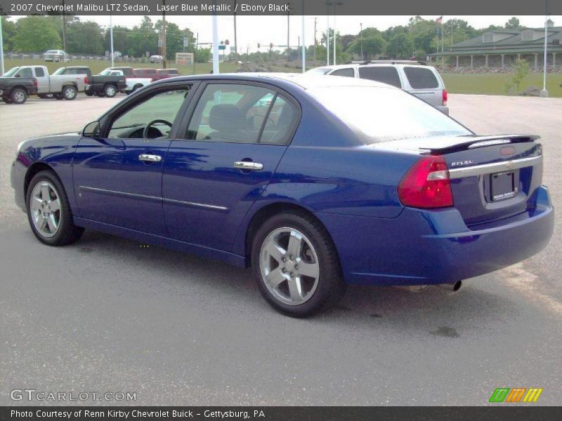 Laser Blue Metallic / Ebony Black 2007 Chevrolet Malibu LTZ Sedan