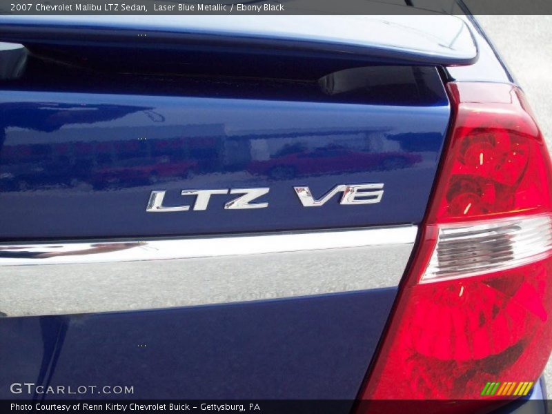 Laser Blue Metallic / Ebony Black 2007 Chevrolet Malibu LTZ Sedan