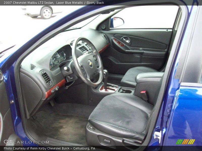 Laser Blue Metallic / Ebony Black 2007 Chevrolet Malibu LTZ Sedan