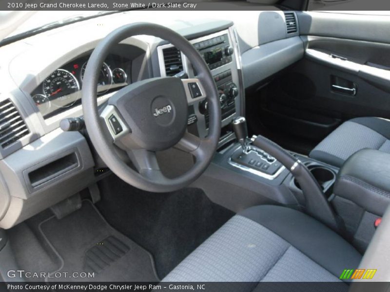 Stone White / Dark Slate Gray 2010 Jeep Grand Cherokee Laredo