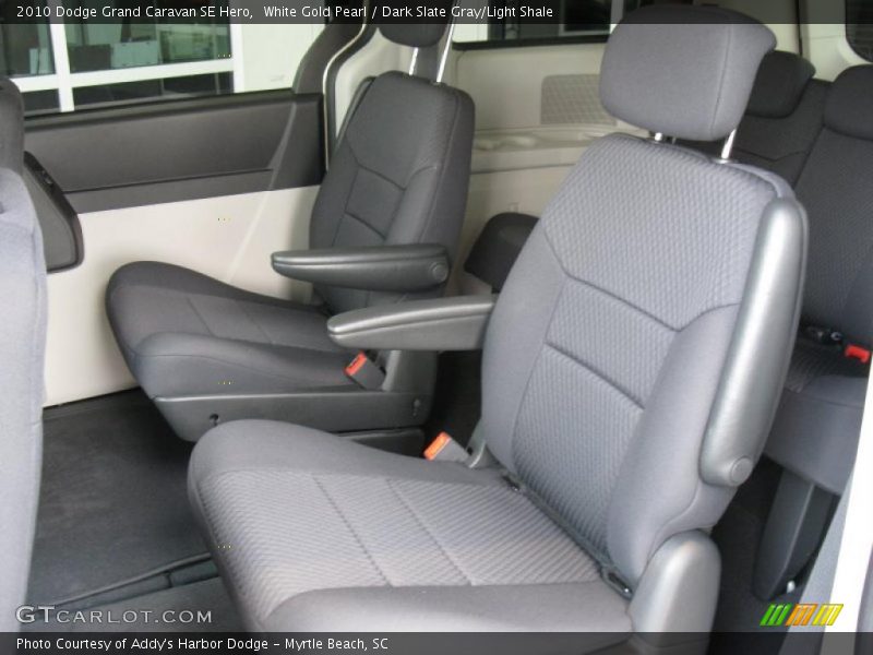 White Gold Pearl / Dark Slate Gray/Light Shale 2010 Dodge Grand Caravan SE Hero