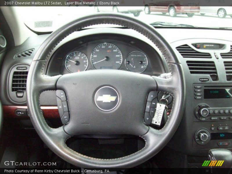 Laser Blue Metallic / Ebony Black 2007 Chevrolet Malibu LTZ Sedan