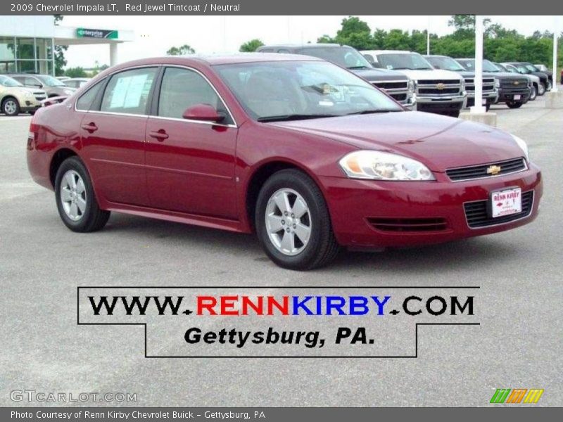 Red Jewel Tintcoat / Neutral 2009 Chevrolet Impala LT