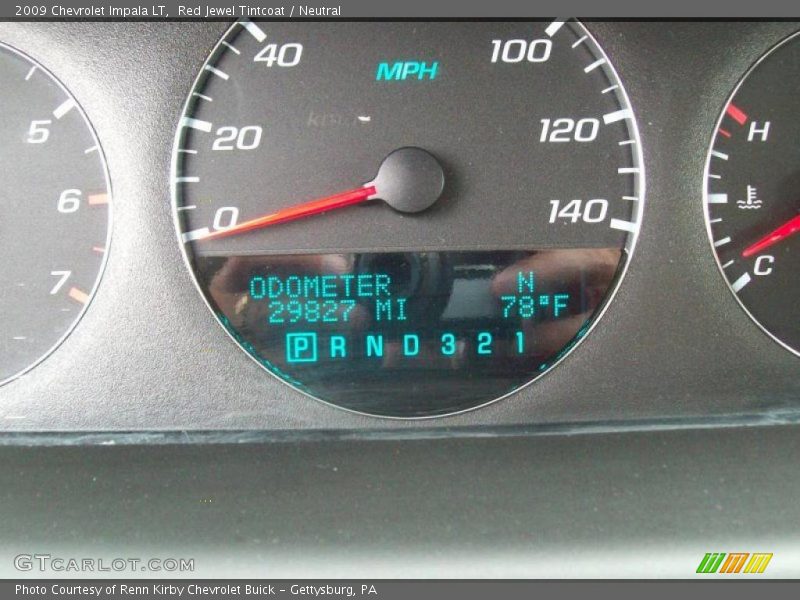Red Jewel Tintcoat / Neutral 2009 Chevrolet Impala LT