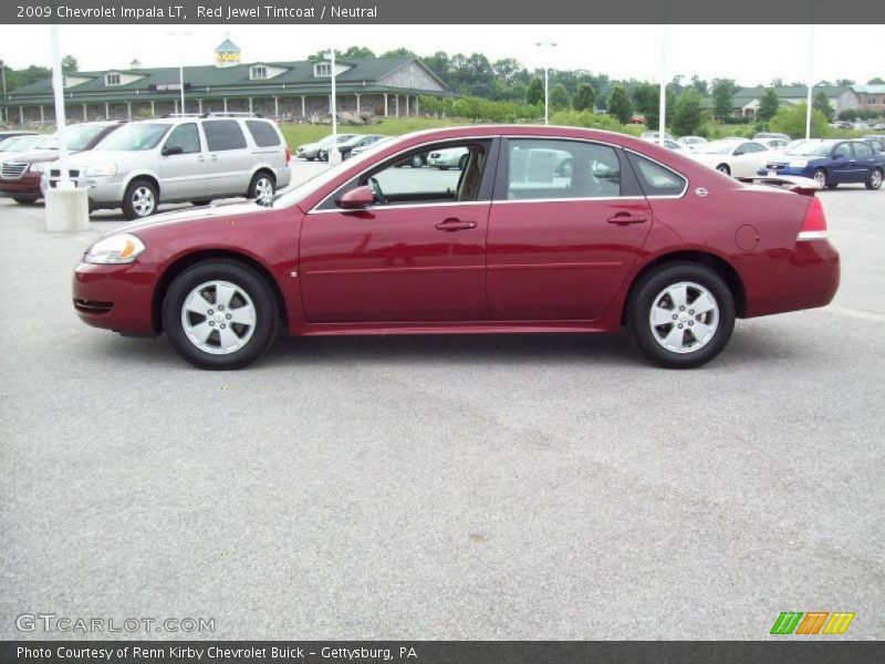 Red Jewel Tintcoat / Neutral 2009 Chevrolet Impala LT