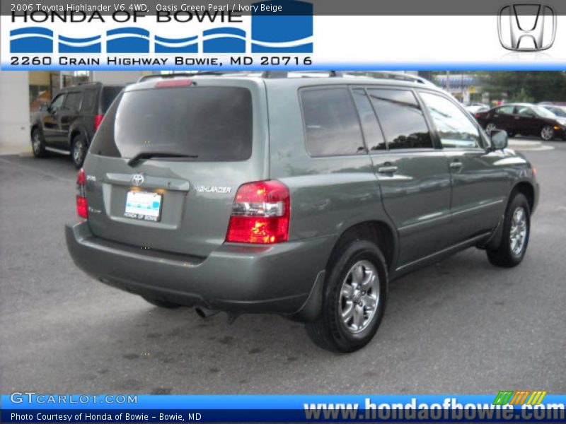 Oasis Green Pearl / Ivory Beige 2006 Toyota Highlander V6 4WD