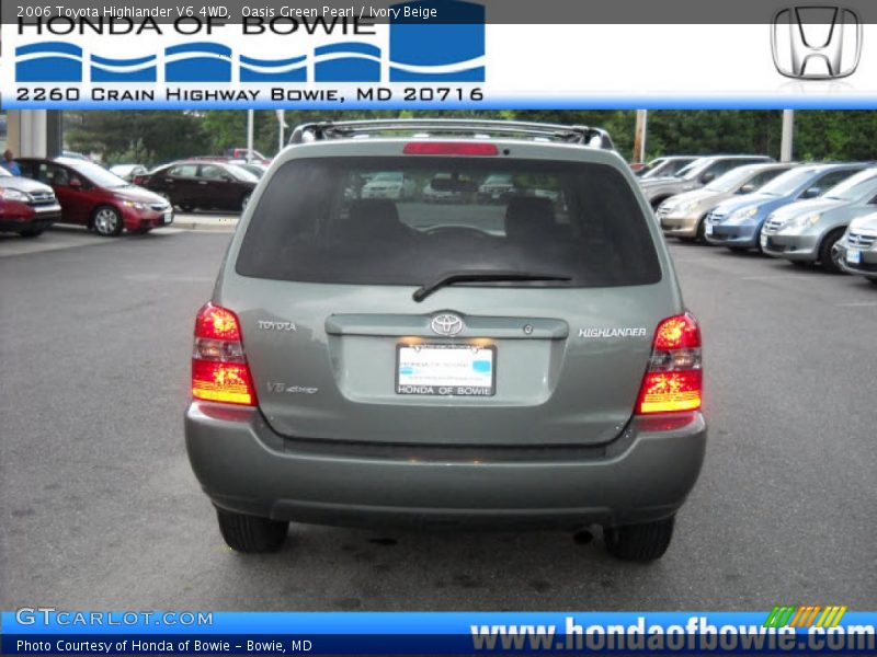 Oasis Green Pearl / Ivory Beige 2006 Toyota Highlander V6 4WD