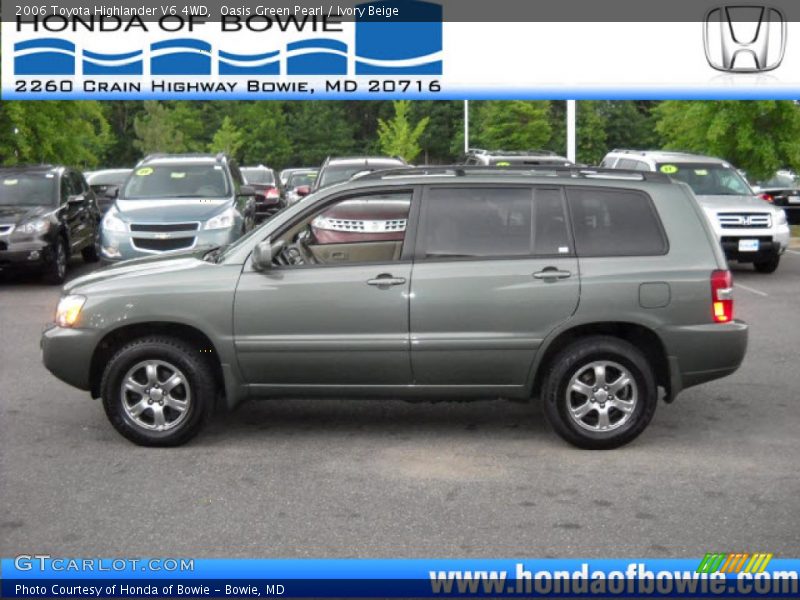Oasis Green Pearl / Ivory Beige 2006 Toyota Highlander V6 4WD