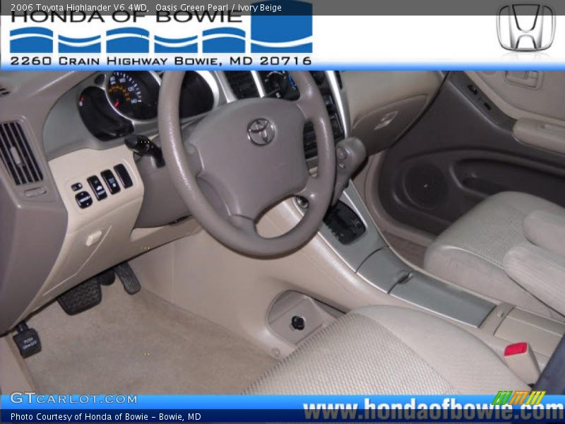 Oasis Green Pearl / Ivory Beige 2006 Toyota Highlander V6 4WD