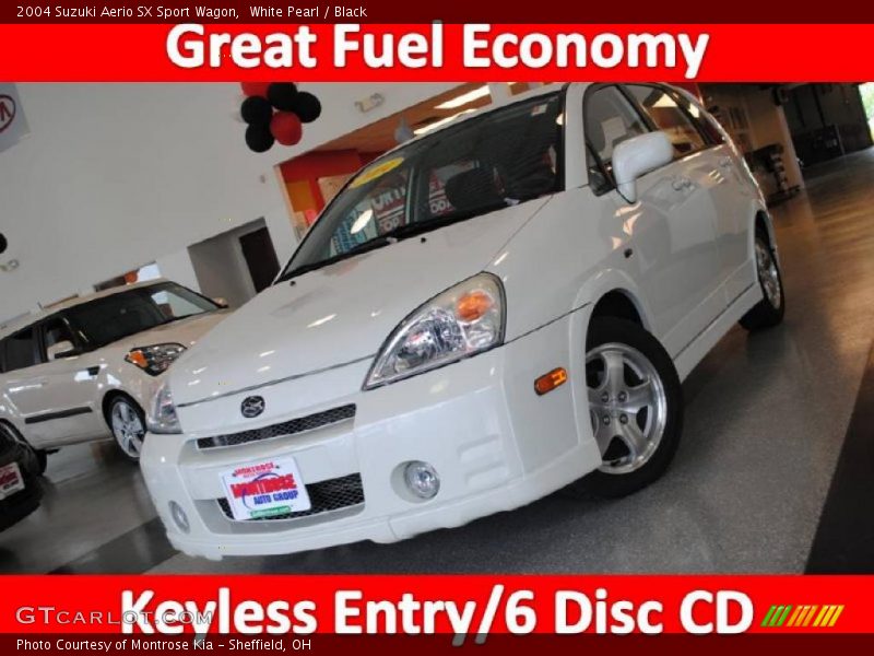 White Pearl / Black 2004 Suzuki Aerio SX Sport Wagon