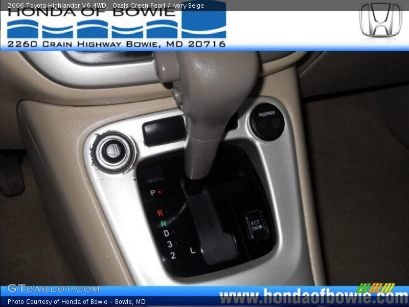Oasis Green Pearl / Ivory Beige 2006 Toyota Highlander V6 4WD