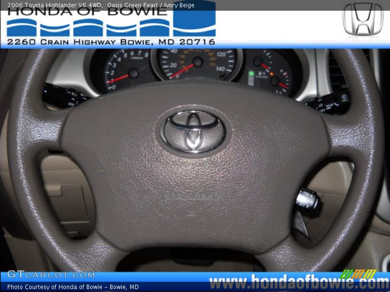 Oasis Green Pearl / Ivory Beige 2006 Toyota Highlander V6 4WD