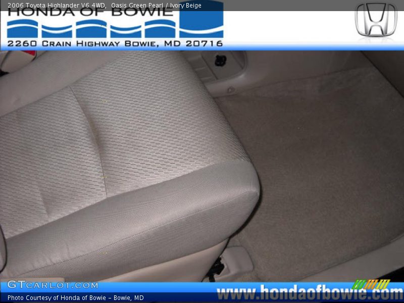 Oasis Green Pearl / Ivory Beige 2006 Toyota Highlander V6 4WD