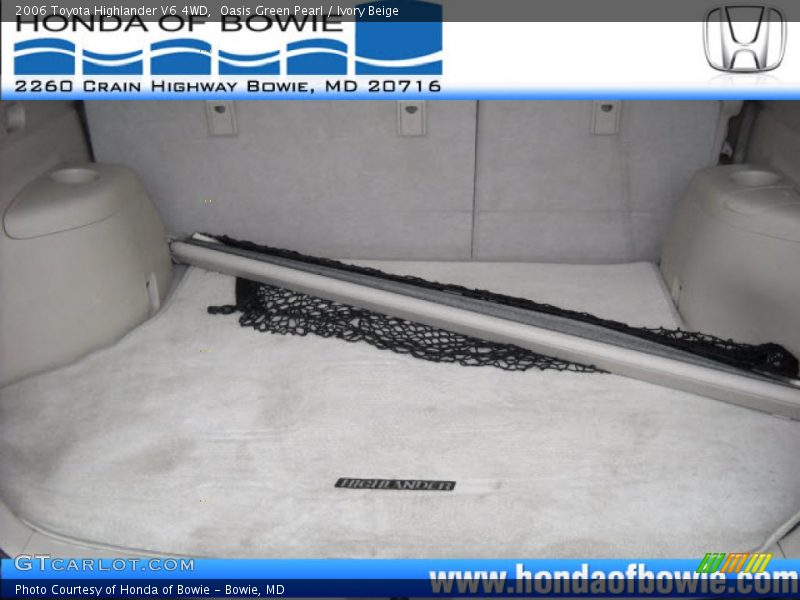 Oasis Green Pearl / Ivory Beige 2006 Toyota Highlander V6 4WD