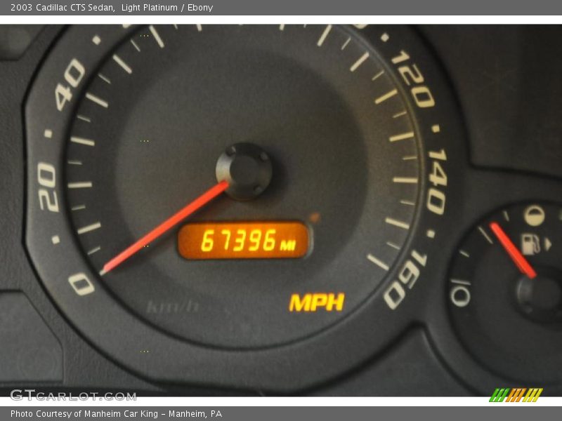 Light Platinum / Ebony 2003 Cadillac CTS Sedan