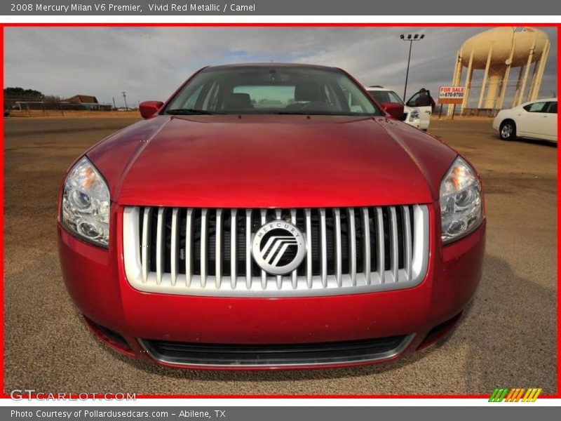 Vivid Red Metallic / Camel 2008 Mercury Milan V6 Premier