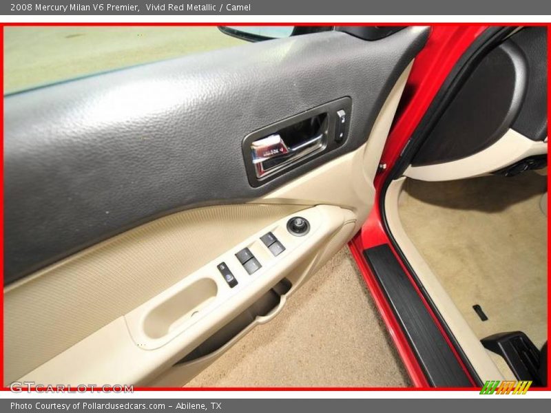 Vivid Red Metallic / Camel 2008 Mercury Milan V6 Premier