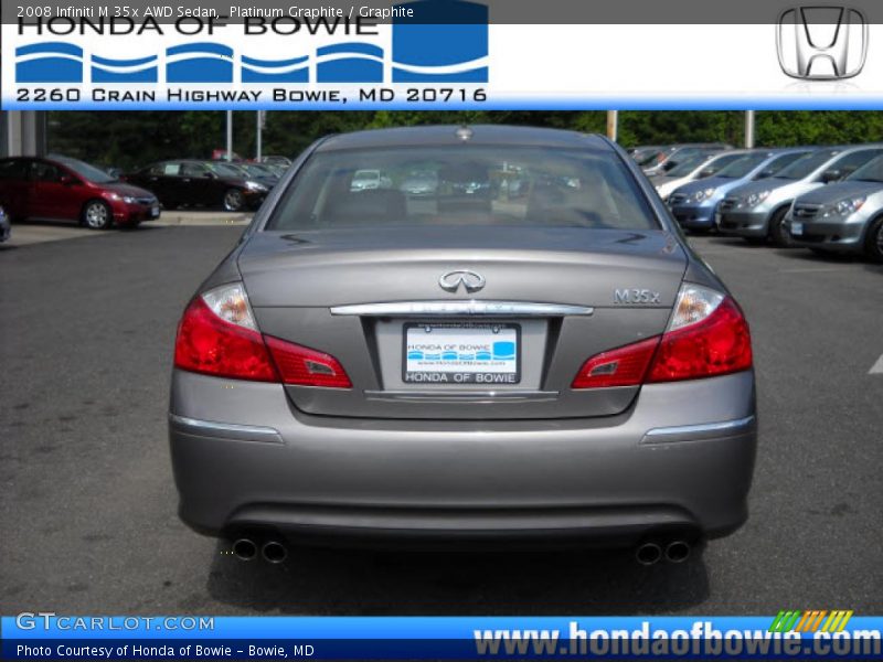 Platinum Graphite / Graphite 2008 Infiniti M 35x AWD Sedan