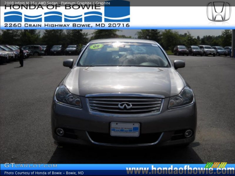 Platinum Graphite / Graphite 2008 Infiniti M 35x AWD Sedan