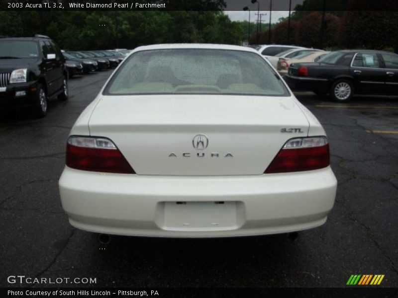 White Diamond Pearl / Parchment 2003 Acura TL 3.2