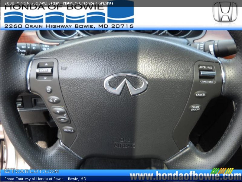 Platinum Graphite / Graphite 2008 Infiniti M 35x AWD Sedan