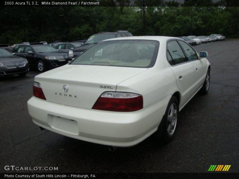 White Diamond Pearl / Parchment 2003 Acura TL 3.2