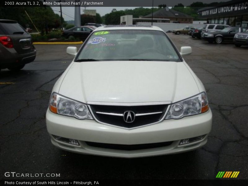 White Diamond Pearl / Parchment 2003 Acura TL 3.2