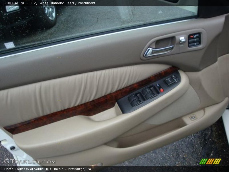 White Diamond Pearl / Parchment 2003 Acura TL 3.2