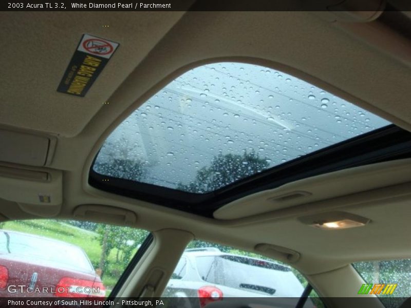 White Diamond Pearl / Parchment 2003 Acura TL 3.2