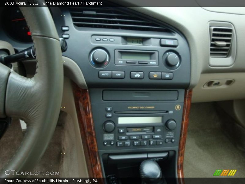 White Diamond Pearl / Parchment 2003 Acura TL 3.2