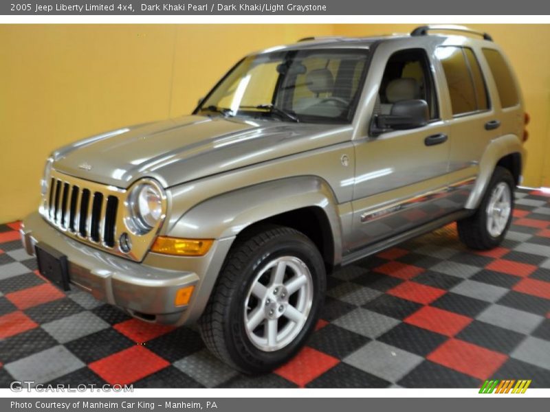 Dark Khaki Pearl / Dark Khaki/Light Graystone 2005 Jeep Liberty Limited 4x4