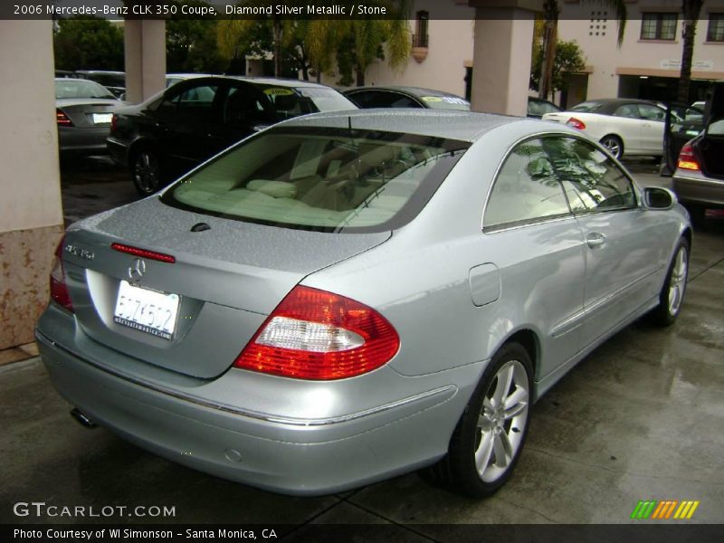 Diamond Silver Metallic / Stone 2006 Mercedes-Benz CLK 350 Coupe