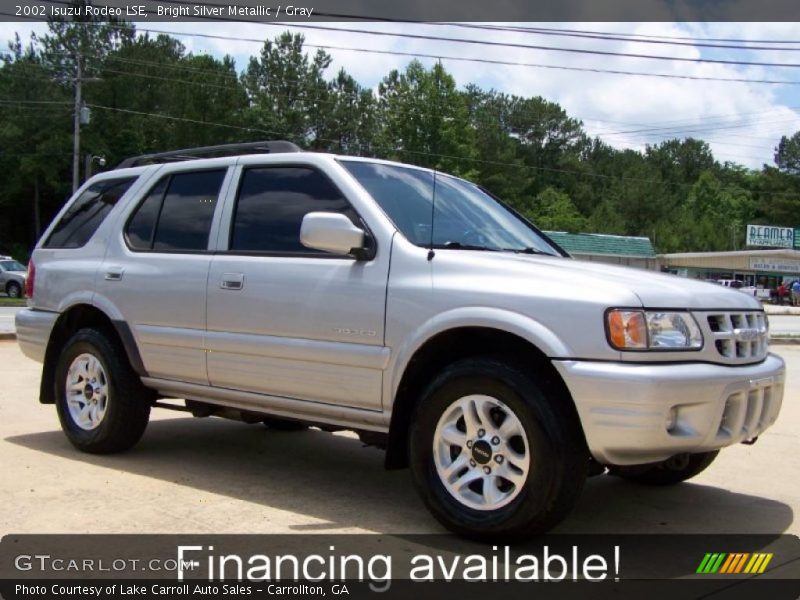 Bright Silver Metallic / Gray 2002 Isuzu Rodeo LSE