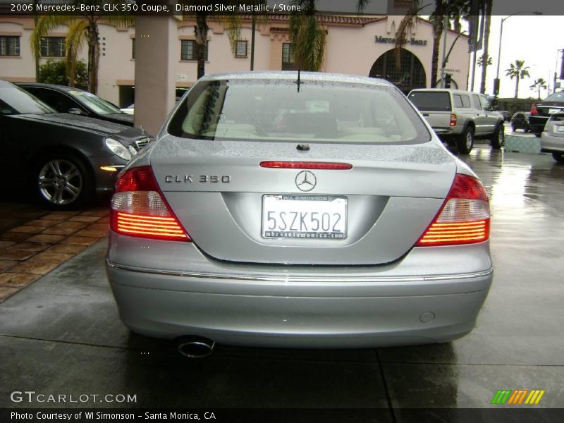 Diamond Silver Metallic / Stone 2006 Mercedes-Benz CLK 350 Coupe