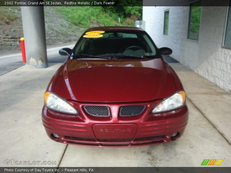 Redfire Metallic / Dark Pewter 2002 Pontiac Grand Am SE Sedan